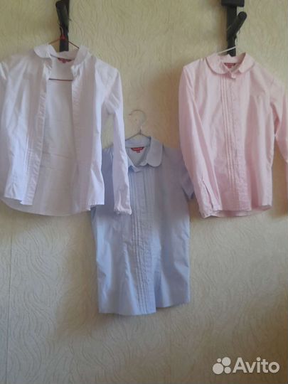 Рубашки школьные р.146 девочке