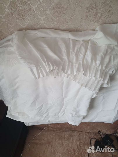 Шторы белые бу