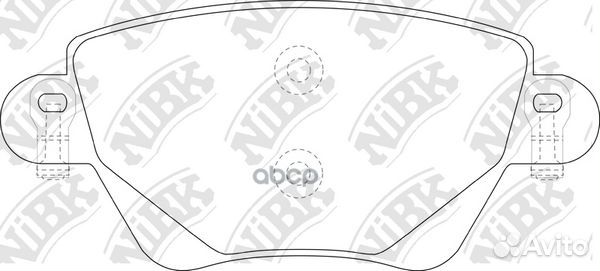 Колодки тормозные дисковые задние NiBK PN0194 Я