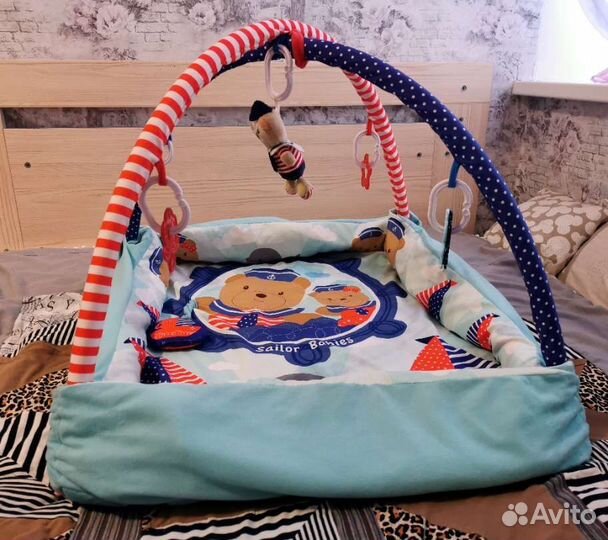 Развивающий коврик с бортиками