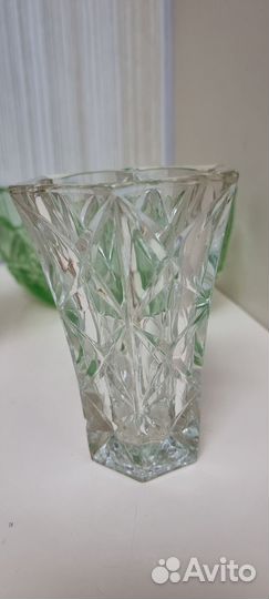 Ваза цветное стекло СССР