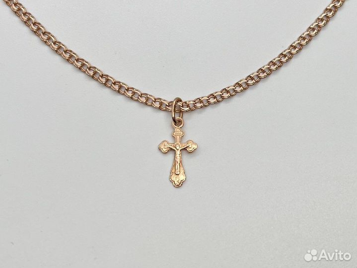 Золотой крест 585 пробы