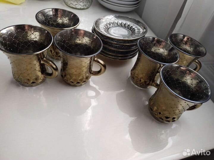 Набор турецких стаканов для чая/ сервиз