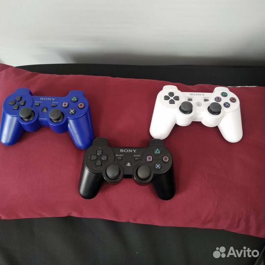 Контроллеры для playstation 3 новые,разные цвета