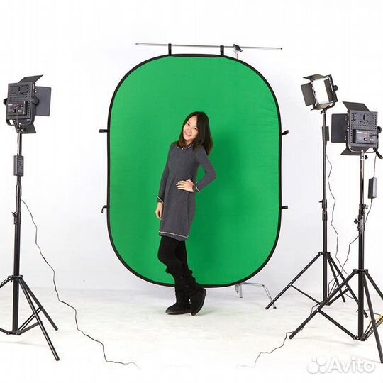 Хромакей двухцветный складной