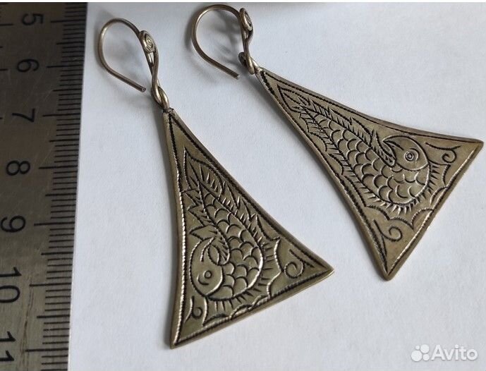 Серьги рыбки и геометрия