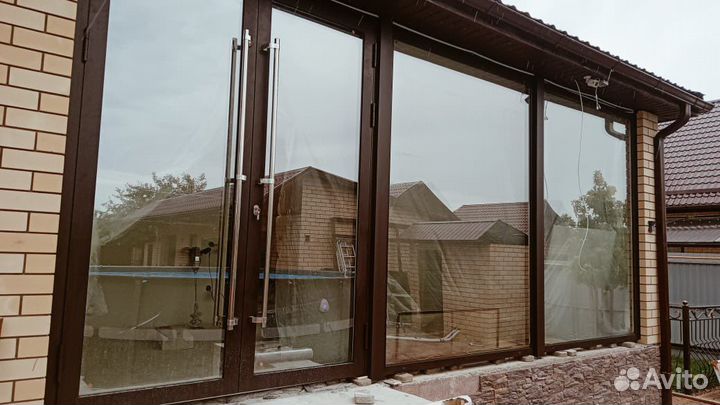 Остекление из алюминия любой сложности