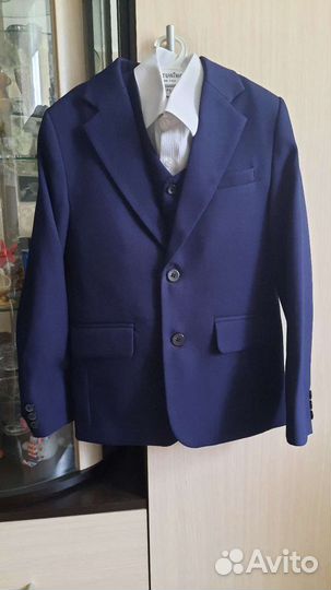 Пиджак школьный для мальчика 134