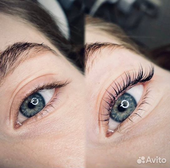 Ламинирование ресниц+окрашивание + ботокс, velvet