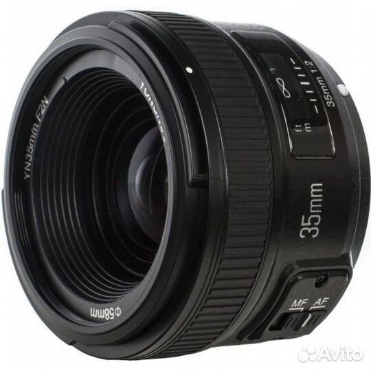 Объектив YongNuo для Nikon F AF 35 mm F/2