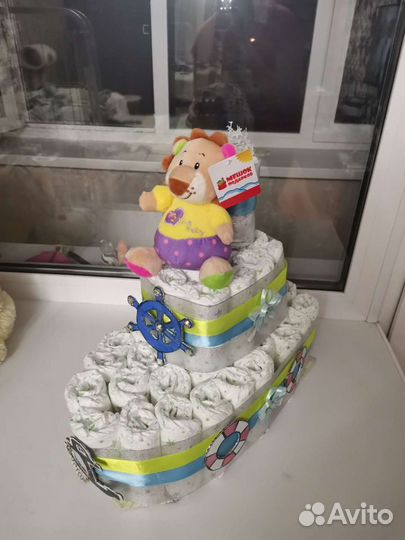 Торт из памперсов Бонифации