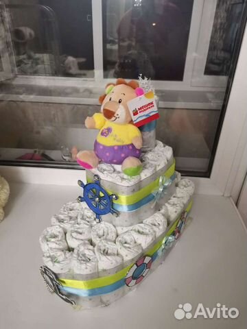 Торт из памперсов Бонифации