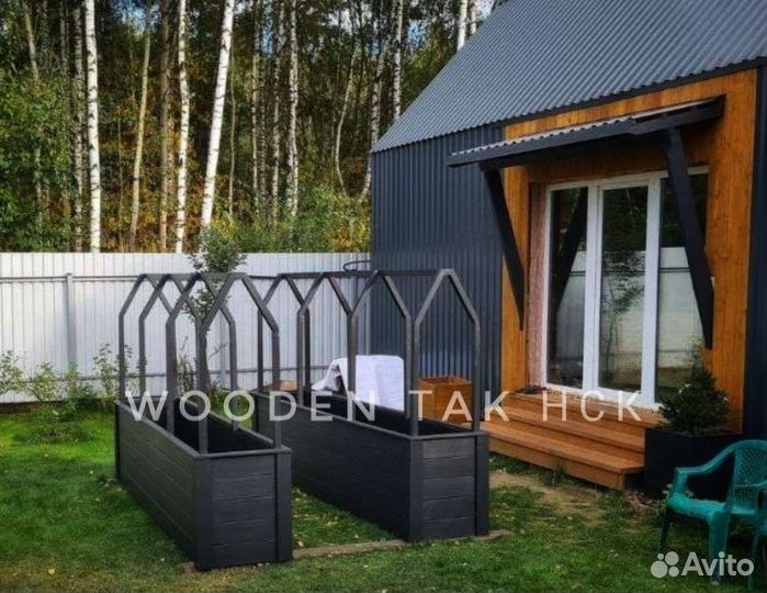 Грядка под огурцы деревянные из сосны Листвиницы