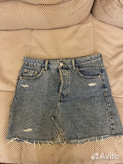 Три джинсовых мини юбки Bershka размера 34-36