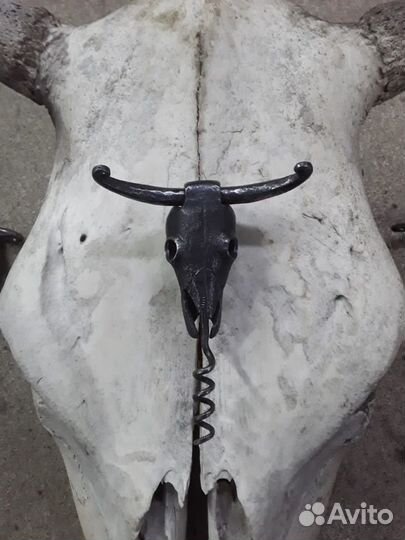 Авторские кованые штопоры «бычья голова»