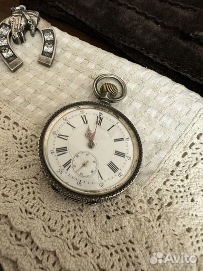 Часы карманные серебрянные