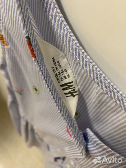 Платье hm для девочки 128р