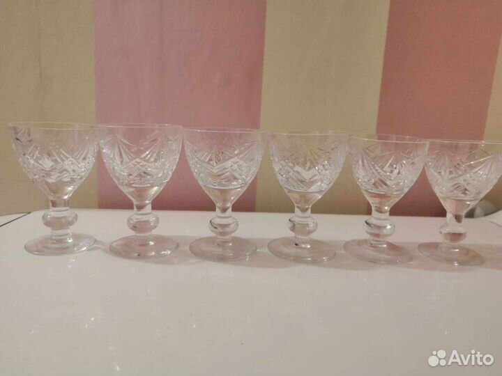 Рюмки, стопки хрустальные