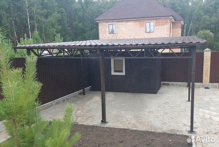 Навес четырехскатный