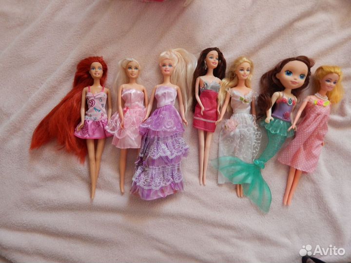 Пакет, лот кукол 28 шт