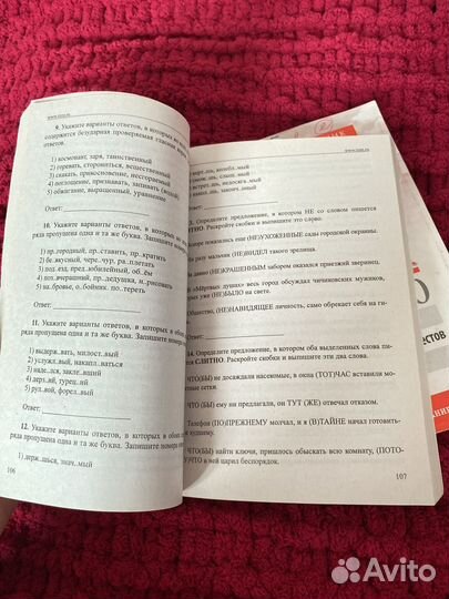 Книжки для ОГЭ/ЕГЭ по русскому языку