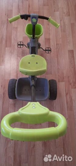 Детский велосипед трехколесный с ручкой бу
