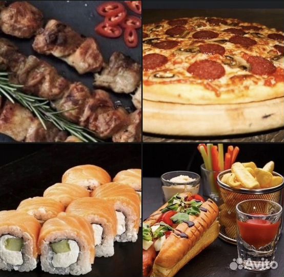 Доставка суши, роллы,пицца, шаверма, street food