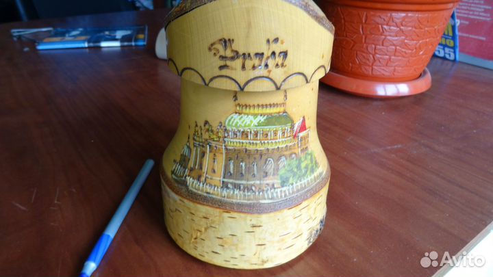 Пивная деревянная кружка