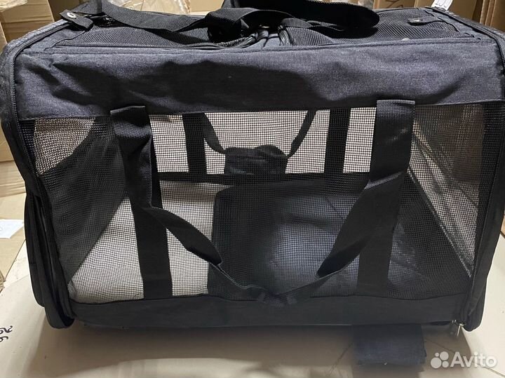 Двойная переноска на колёсиках, для животных