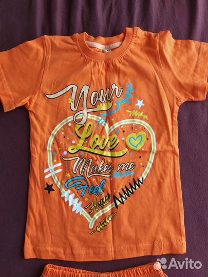 Комплект (футболка+шорты) рост 116