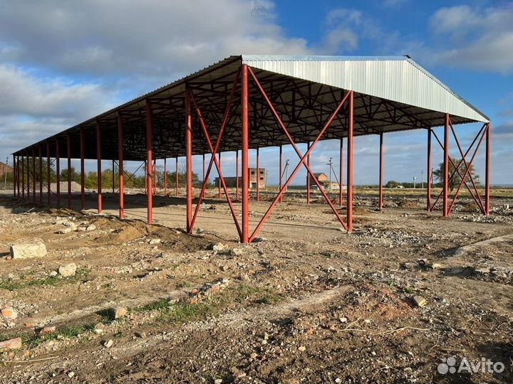 Возведение ангаров навесов складов