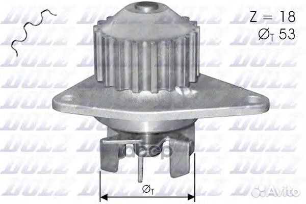 Насос системы охлаждения citroen/peugeot C3/206