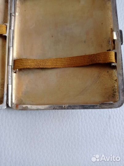 Портсигар серебряный