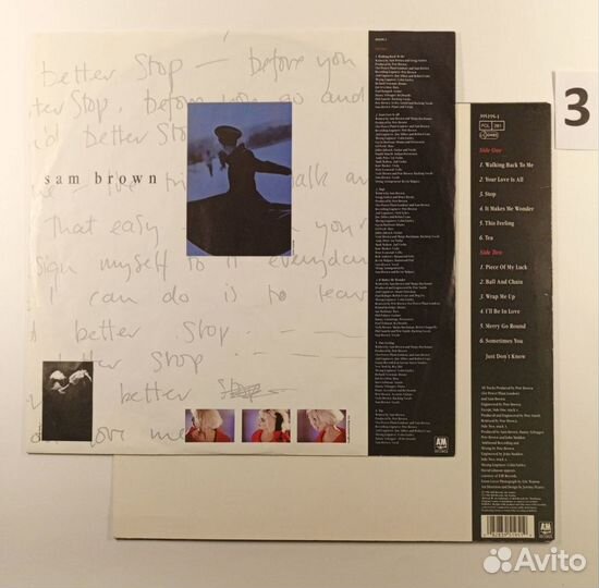 LP Sam Brown – Stop A&M Records – 395195-1 / 1988