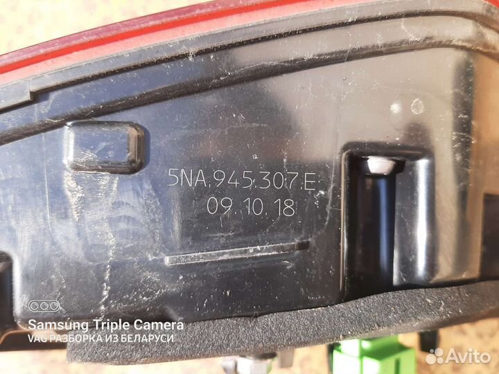 Фонарь крышки багажника volkswagen tiguan европа