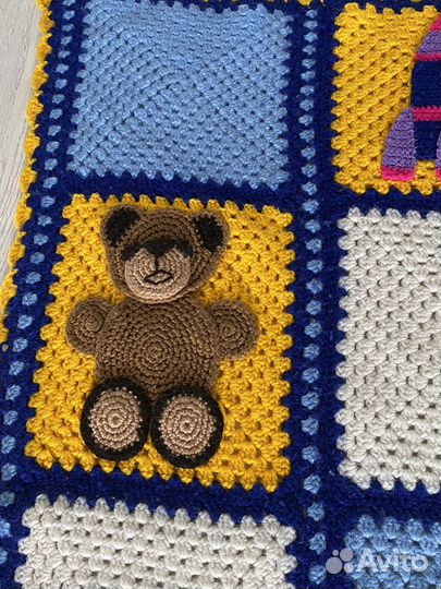 Плед детский вязаный ручная работа