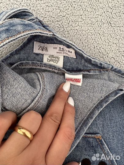 Джинсовый сарафан zara