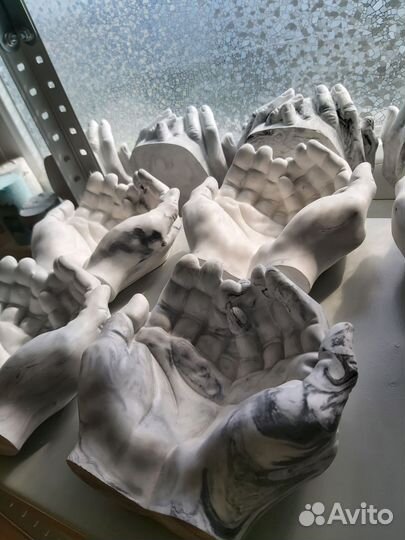 Ладони / руки из гипса