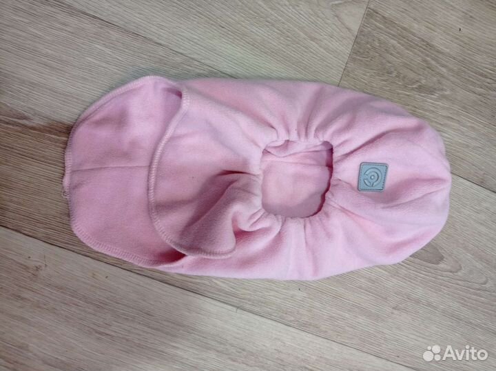 Шапка шлем для девочки демисезонная