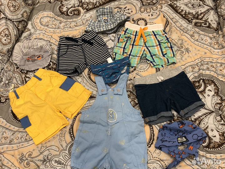 Одежда летняя 62-74р (шорты,панамки,плавки)