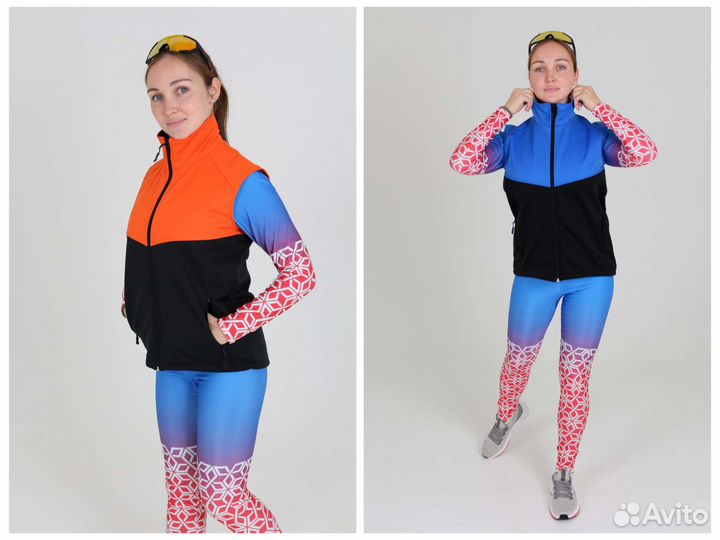 Новая жилетка лыжная спортивная (софтшелл)