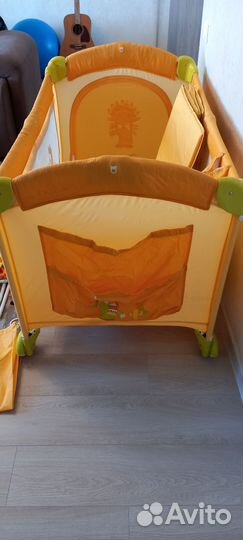 Детская кровать манеж 2х уровневая