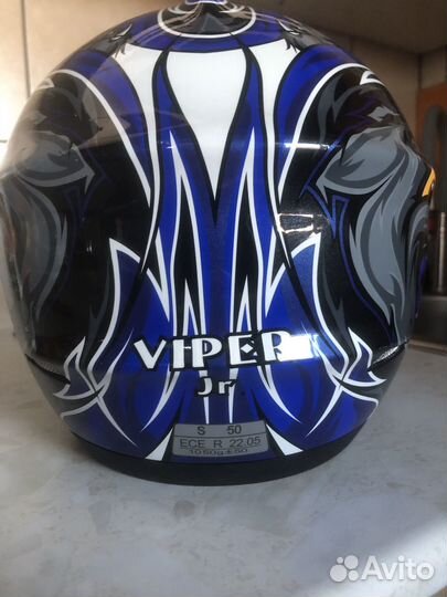 Детский кроссовый мотошлем vega viper