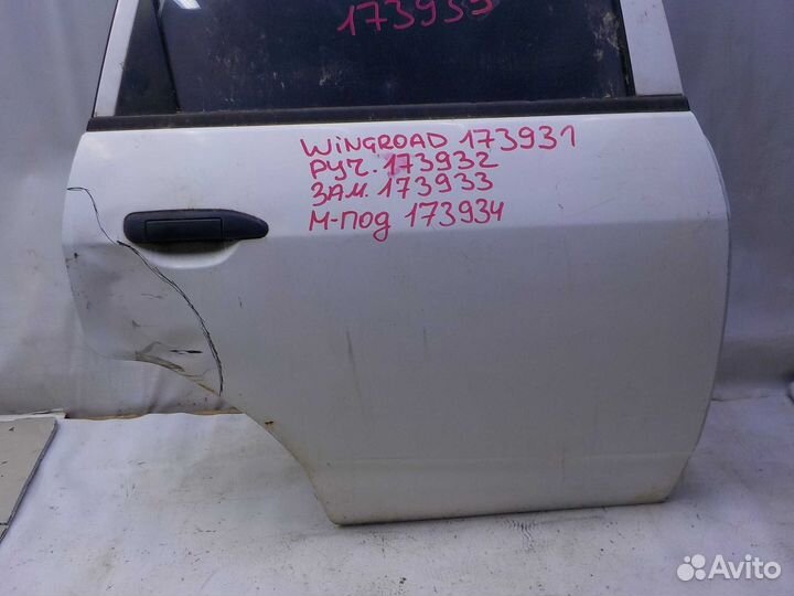 Дверь nissan wingroad задняя правая