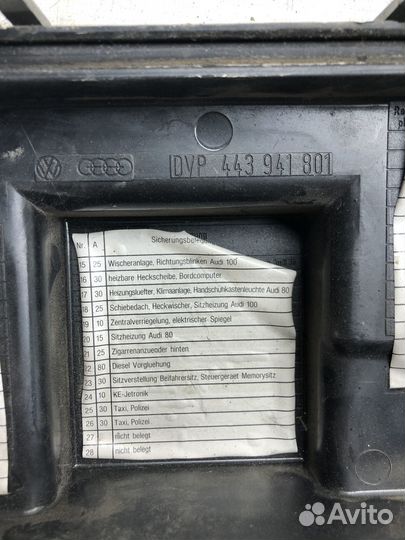 Крышка блока предохранителей audi 80 B2