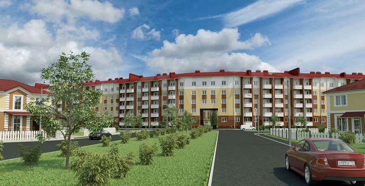 1-к. квартира, 43 м², 1/5 эт.