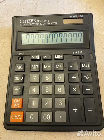 Калькулятор citizen sdc-444s
