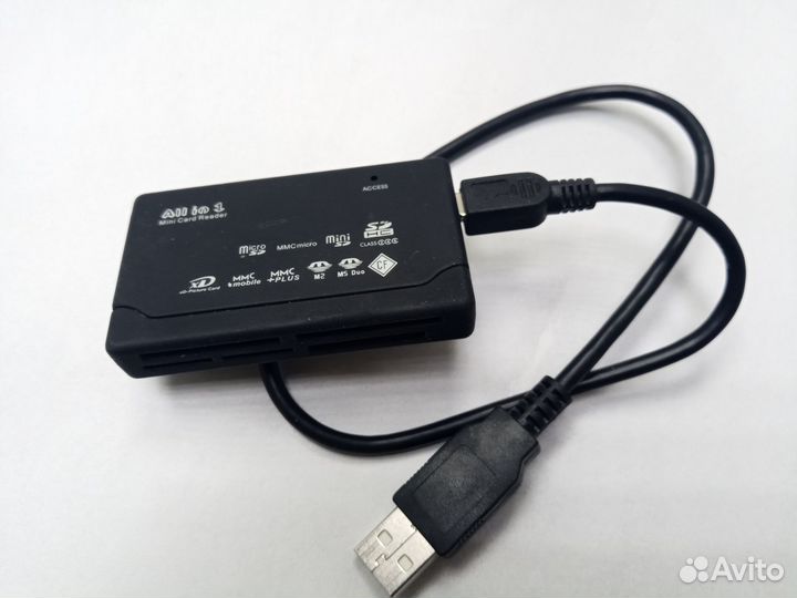 USB hub usb хаб на 10 портов картридер