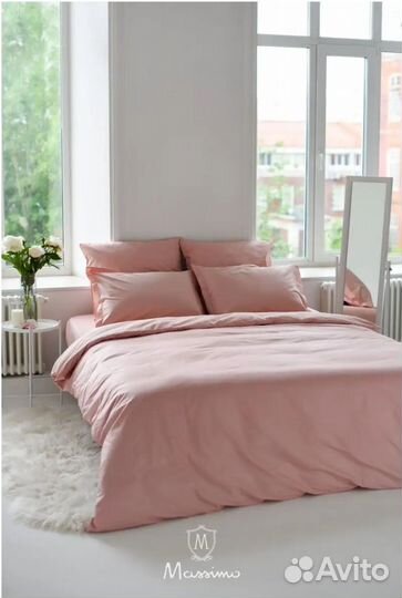 Постельное бельё евро Сатин новое