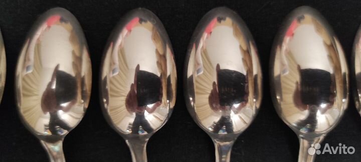 Кофейные ложки мельхиор Серебряная Роза